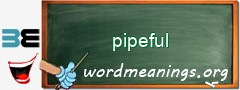 WordMeaning blackboard for pipeful